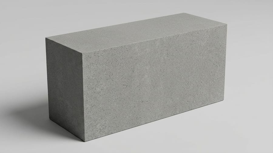 Bongshai 16 by 8 by 5 inch heavy duty solid concrete block